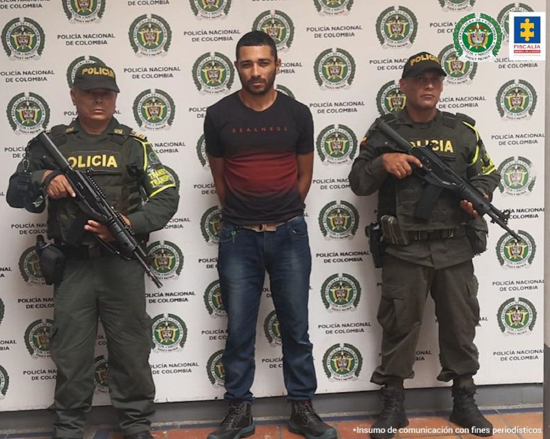 A la cárcel hombre señalado de asesinar a un policía en el llamado ‘plan pistola’ en Córdoba. Foto: Fiscalía.