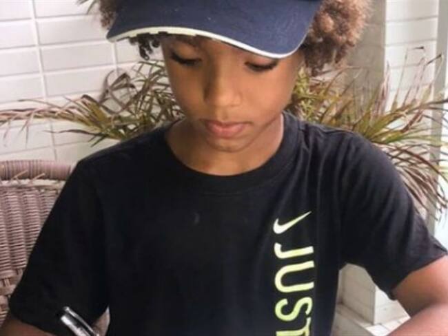 Kauan Basile, la promesa del fútbol de 8 años. Foto: Intagram: @mengonisports