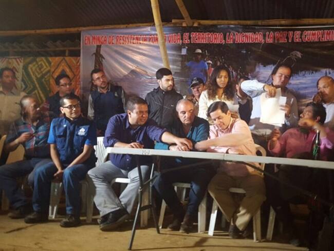 proceso de habilitación de la vía Panamericana. Foto: en Twitter: @MinAgricultura