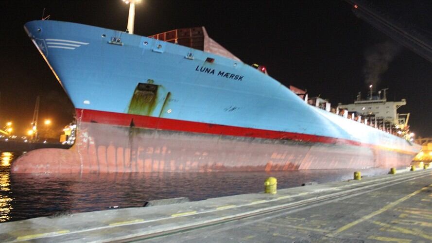 Puerto de Santa Marta recibe el buque de contenedores más grande en su historia. Foto: Puerto de Santa Marta
