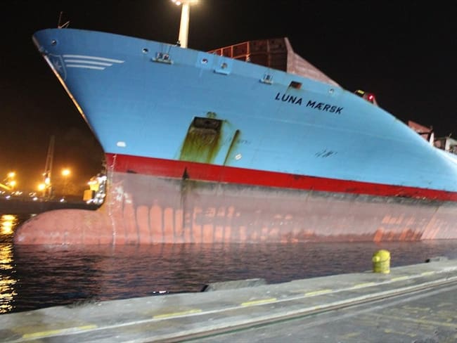 Puerto de Santa Marta recibe el buque de contenedores más grande en su historia. Foto: Puerto de Santa Marta