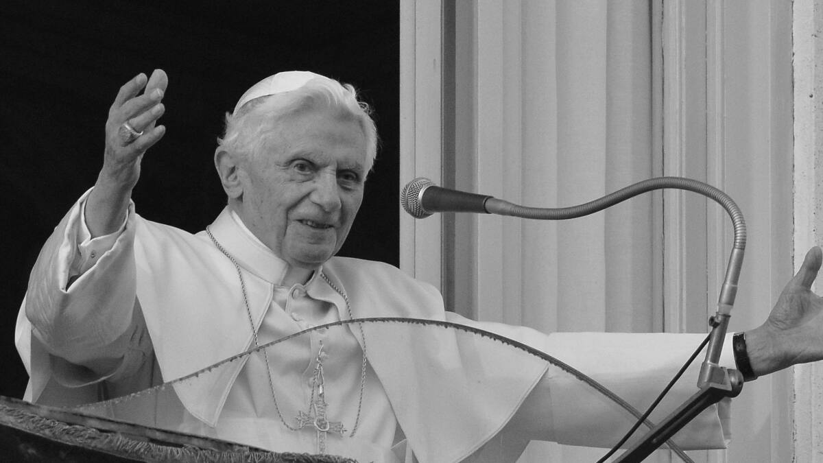 Murió el papa emérito Benedicto XVI