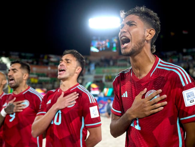 Selección Colombia fútbol playa. Foto: Aitor Alcalde-FIFA/FIFA/Getty Images