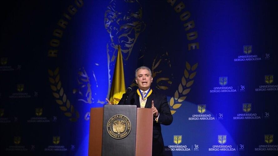 El presidente Iván Duque defendió la política que ha implementado su Gobierno y aseguró que actualmente hay una verdadera independencia en las instituciones.. Foto: Presidencia