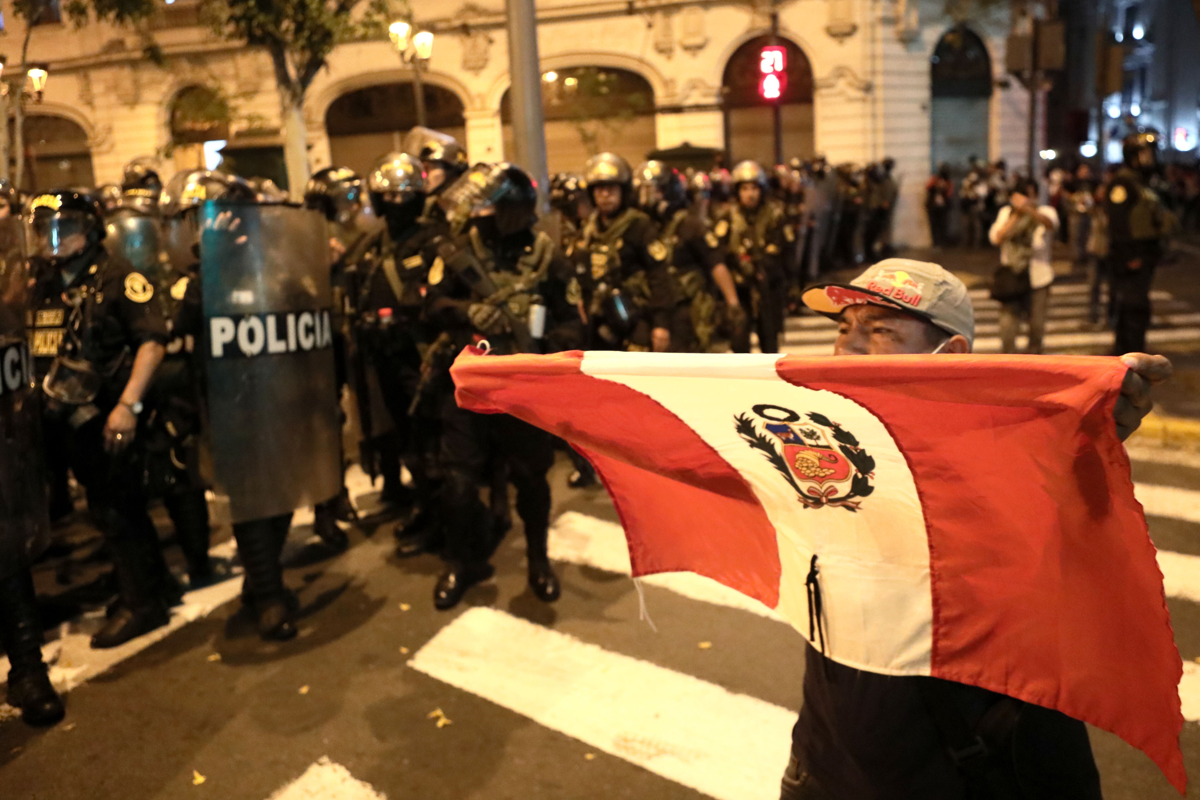 Protestas en Perú. Foto: GettyImages.