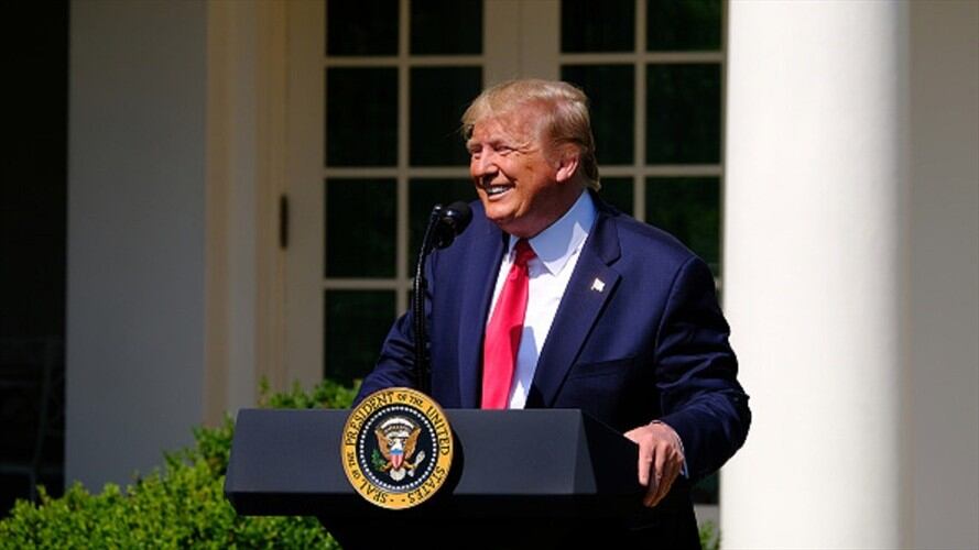 Trump dice que es "la persona menos racista del mundo". Foto: Getty Images