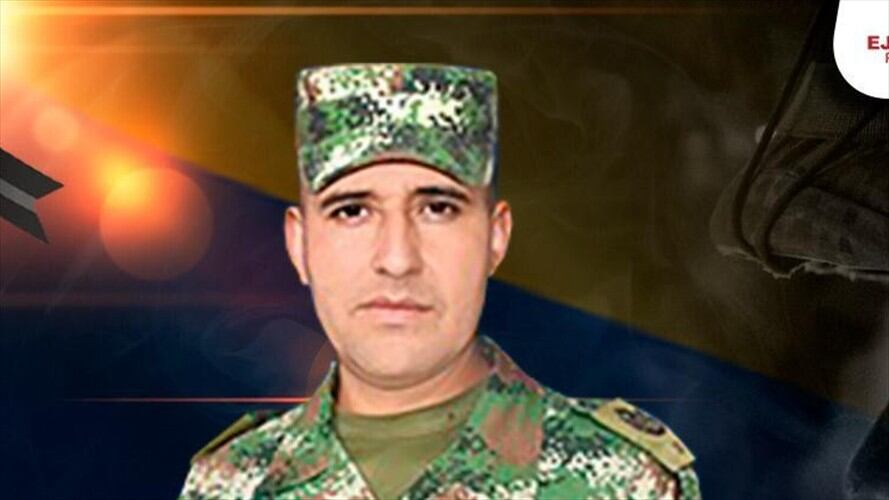 Murió el soldado Iván Rodrigo Suárez por la detonación de los artefactos explosivos que estaban instalados en la zona.. Foto: Cortesía Ejército