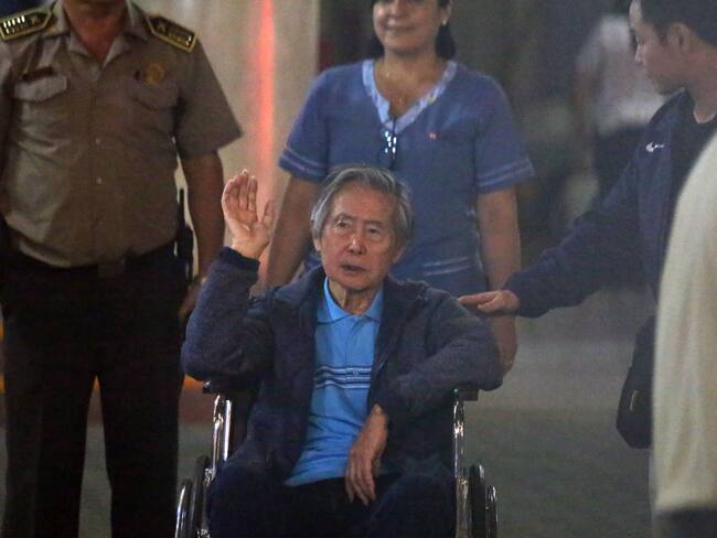 Expresidente Alberto Fujimori, ingresado en un hospital por posible tumor en la lengua. Foto: EFE/Stringer/ARCHIVO