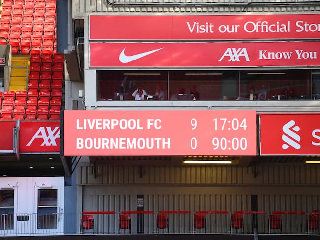 Liverpool vs Bournemouth. (Photo by Michael Regan/Getty Images)