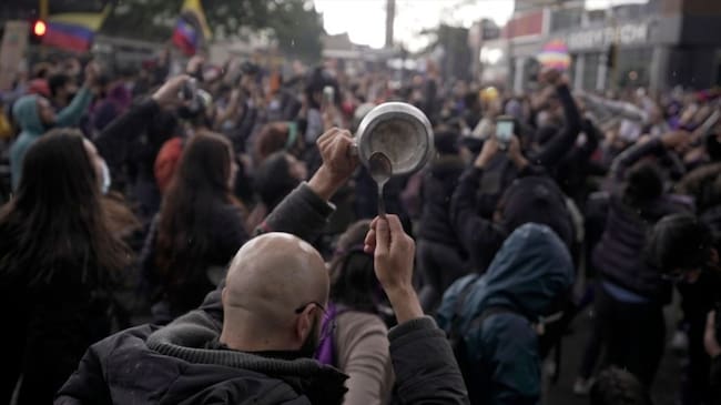 Delegados del Pacto Histórico, la Coalición de la Esperanza, Defendamos la Paz y los organizadores del paro coincidieron en la necesidad de enviar un mensaje. Foto: Getty Images / GUILLERMO LEGARIA