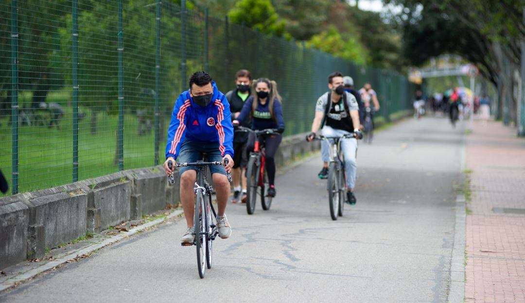 Ciclorruta en Bogotá. Foto: