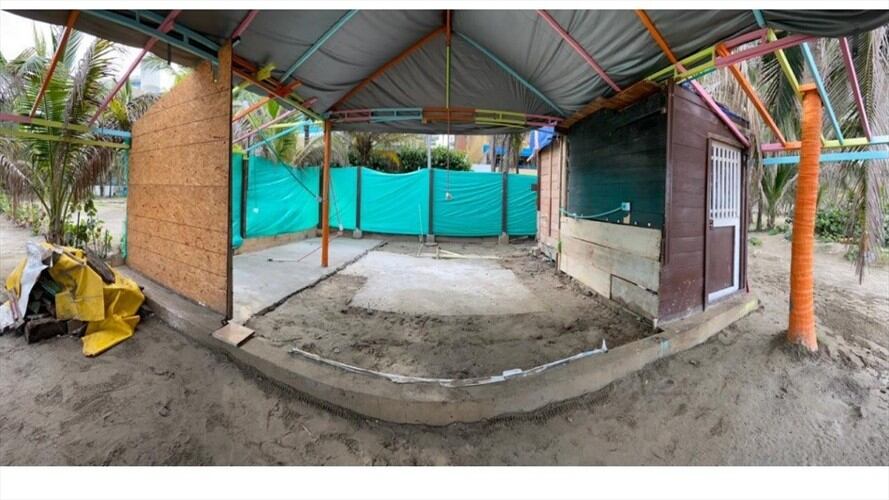 La obra se adelanta sin ningún permiso. Foto: Cortesía