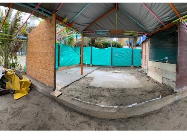 La obra se adelanta sin ningún permiso. Foto: Cortesía