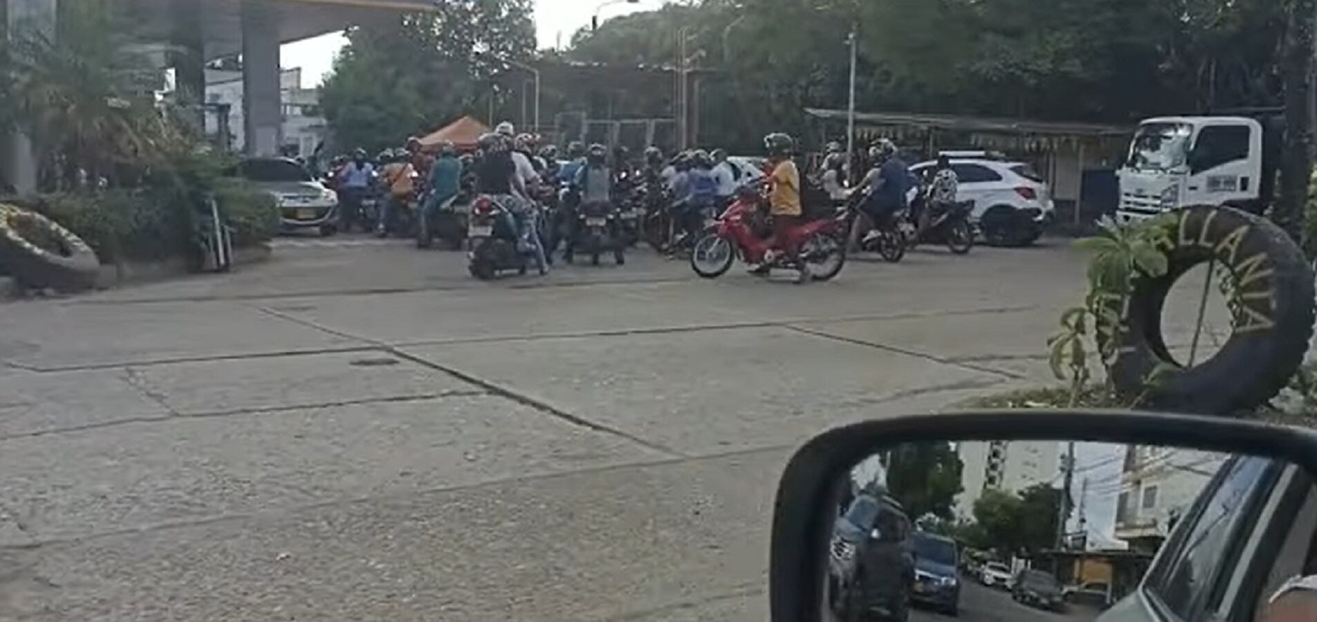 Sin gasolina Barrancabermeja