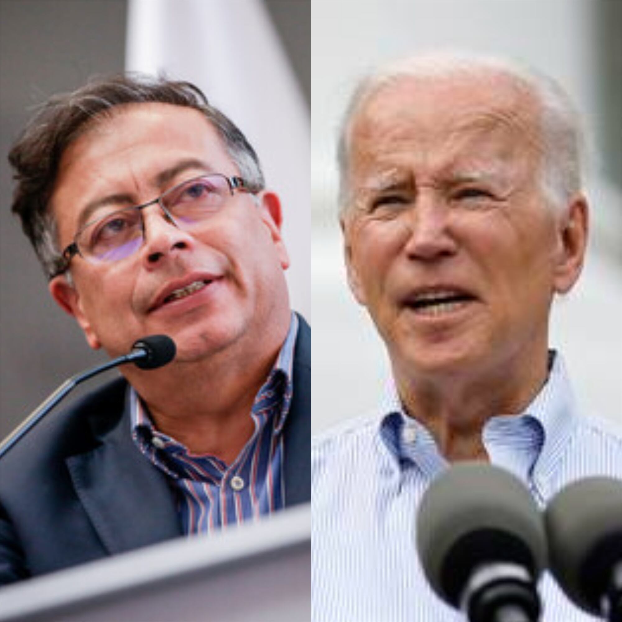 Gustavo Petro y Joe Biden. Foto: Colprensa-Mariano Vimos / Chip Somodevilla/Getty Images