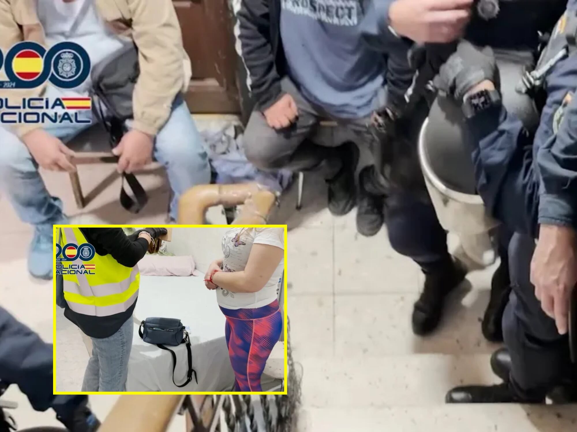 Macrooperativo contra la trata de personas en Madrid. Fotos: Policía Nacional de España