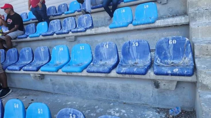 Denuncian mal estado de las sillas en el Estadio Sierra Nevada de Santa Marta