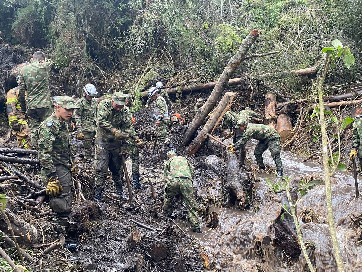 Lluvias en La Calera: La W acompaña al Ejército en la atención de la emergencia