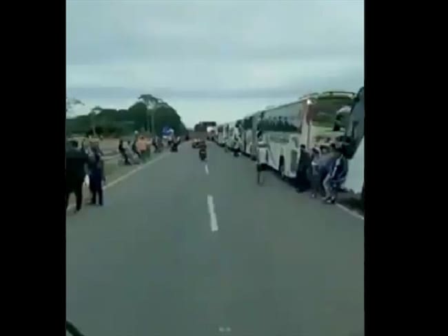 Venezolanos buses. Foto: Suministrada.