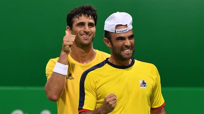 Juan Sebastián Cabal y Robert Farah, a semifinales del Roland Garros. Foto: Getty