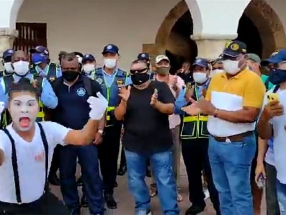 Agentes de tránsito de Cartagena piden pago de salarios y mejores condiciones laborales
