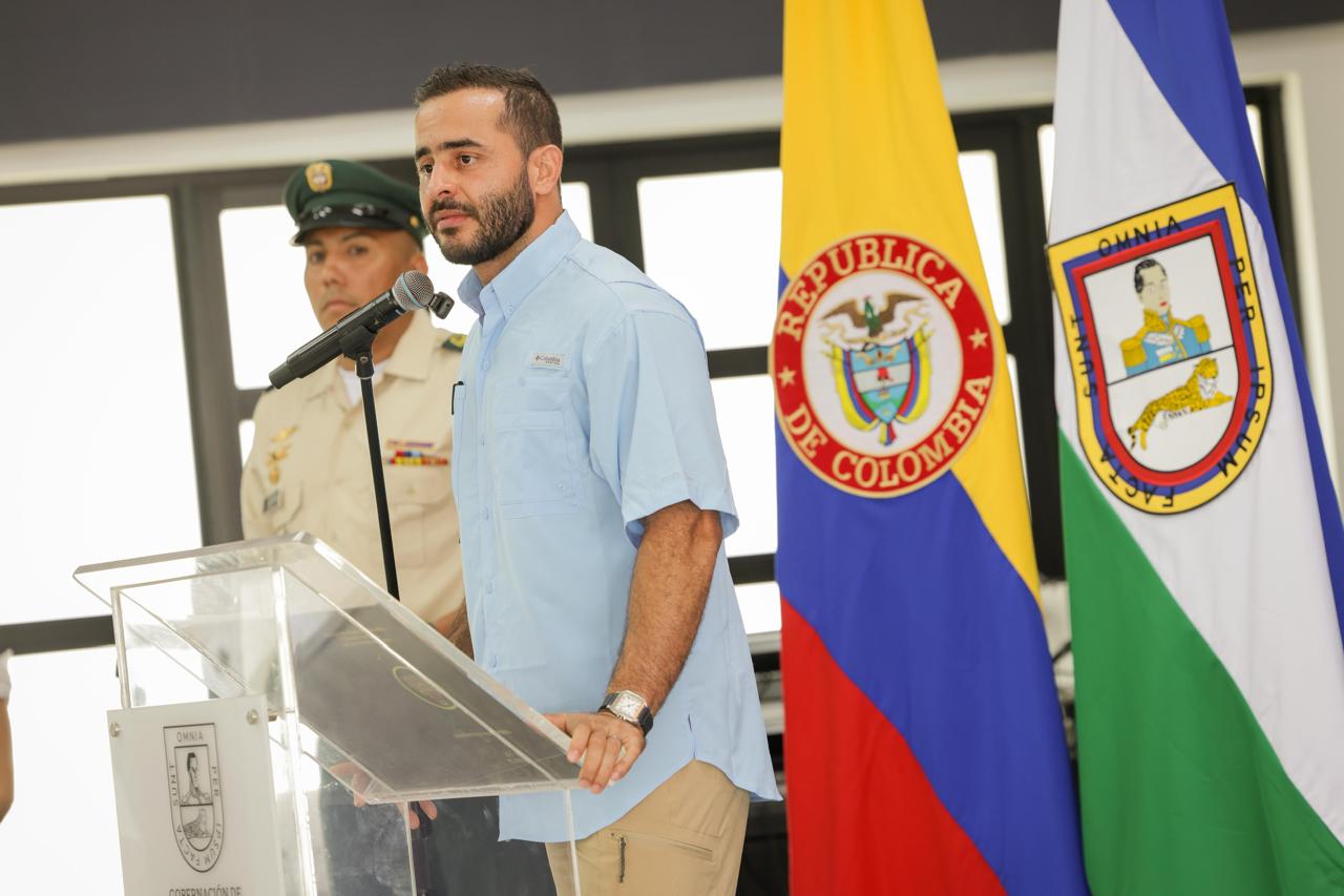 Aquí no hay presencia del ELN: gobernador de Córdoba tras grafitis que aparecieron en Chimá. Foto: prensa Gobernación de Córdoba.