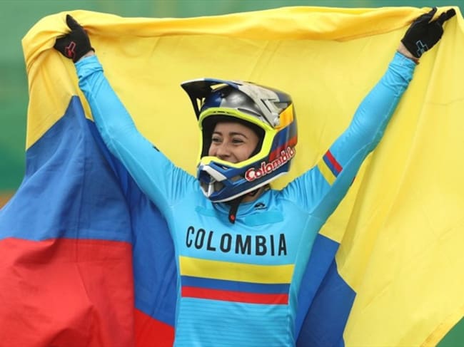 Mariana Pajón obtuvo medalla de plata en los Juegos Olímpicos de Tokio 2020. Foto: Getty Images/ Patrick Smith