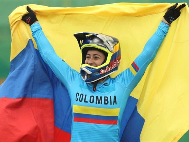 Mariana Pajón obtuvo medalla de plata en los Juegos Olímpicos de Tokio 2020. Foto: Getty Images/ Patrick Smith