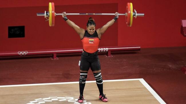 Mercedes Isabel Pérez es una de las favoritas para conseguir otra medalla en el levantamiento de pesas. Foto: Comité Olímpico Colombiano