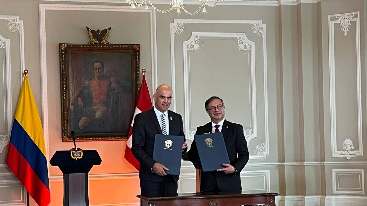 Paz, crisis climática y nuevas inversiones: los temas entre Petro y el presidente de Suiza