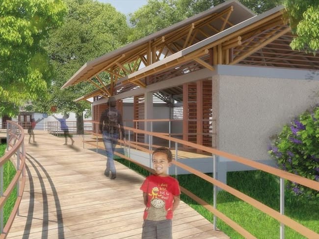 Primer puesto: Centro para el desarrollo humano, deportivo y cultural. Foto: Corona