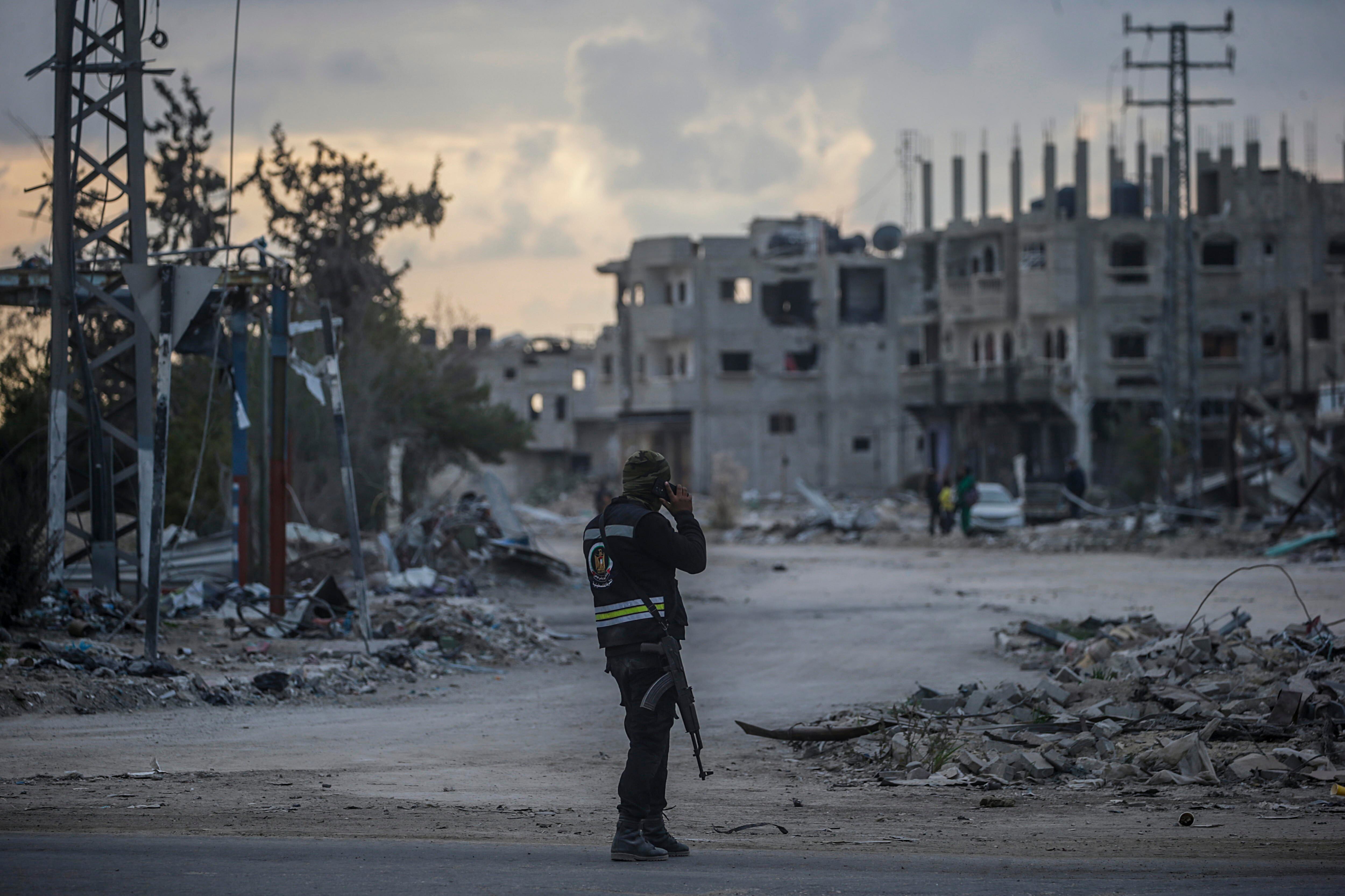 Soldado Hamas. FOTO: EFE/EPA/MOHAMMED SABER