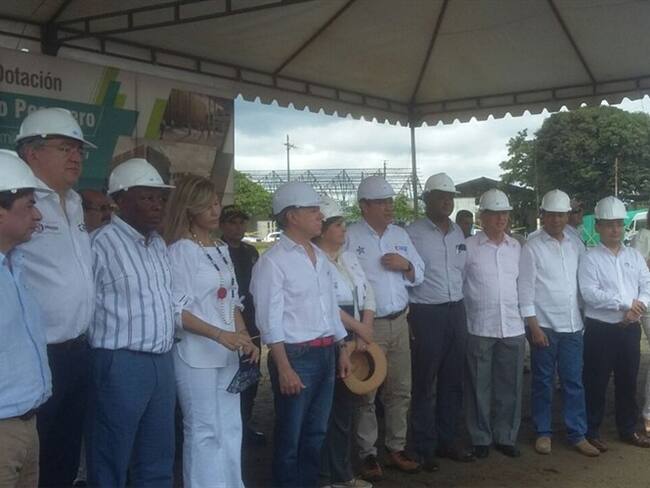 Presidente Santos dio inicio a obras del nuevo Sena en Buenaventura. Foto: Laura García W radio