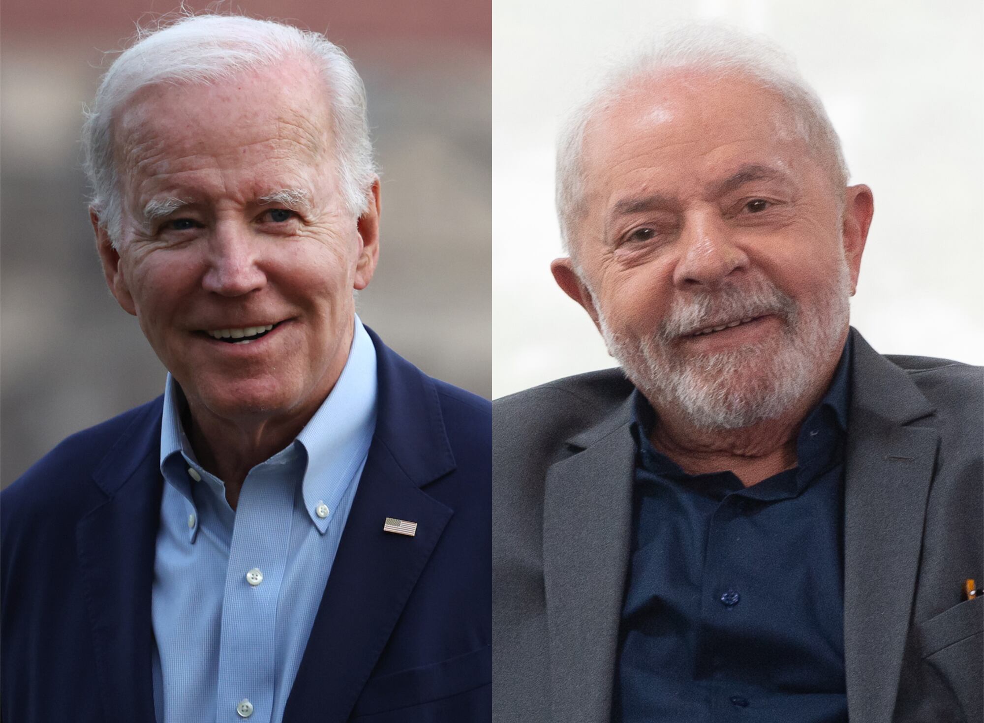 Joe Biden y Lula da Silva. Foto: Kevin Dietsch/Getty Images - Andressa Anholete/Getty Images