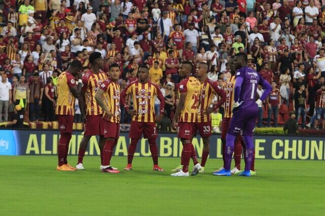 Jugadores del Deportes Tolima. Foto: Colprensa Jorge Cuellar