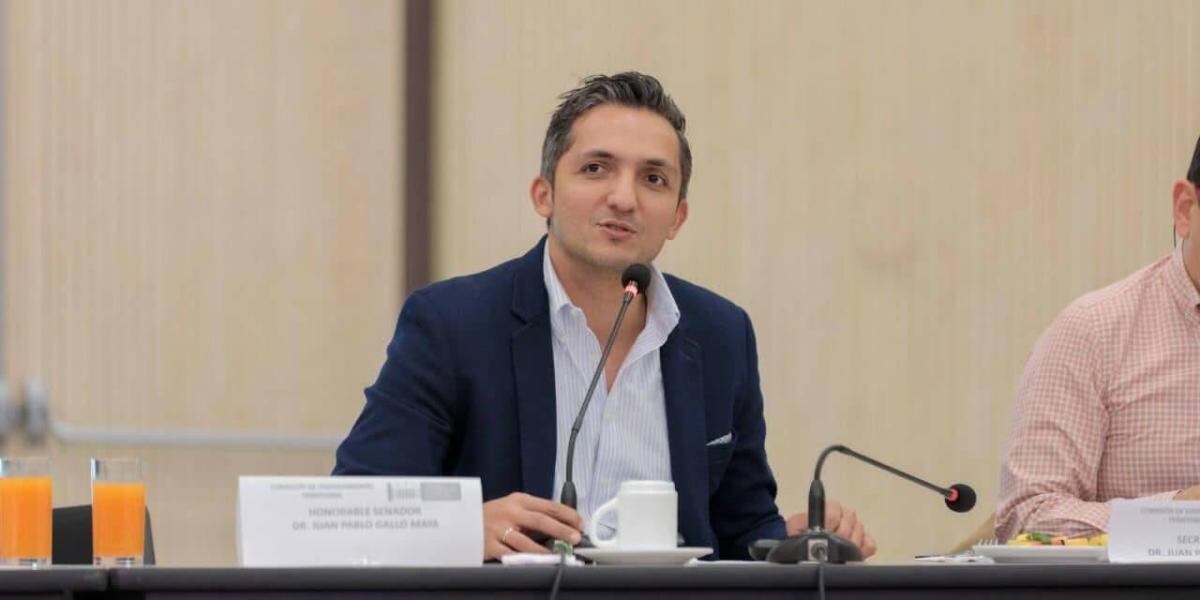 Juan Pablo Gallo. Foto: Prensa senador Juan Pablo Gallo.