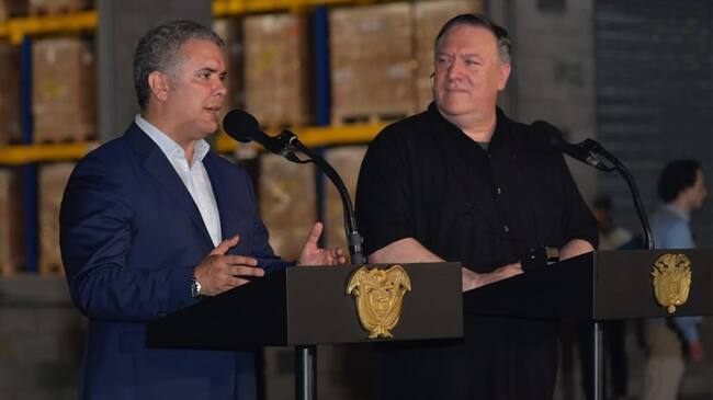Visita de Mike Pompeo a Colombia. Foto: Cortesía: Presidencia de la República