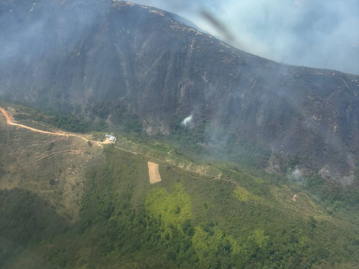 Incendio forestal en Norte de Santander ha consumido más de 100 hectáreas de vegetación
