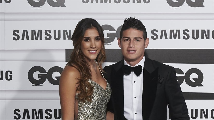 Daniela Ospina y James Rodríguez . Foto: Getty Images