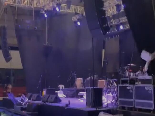 Desmanes por cancelación de concierto en Duitama. Foto: captura de video