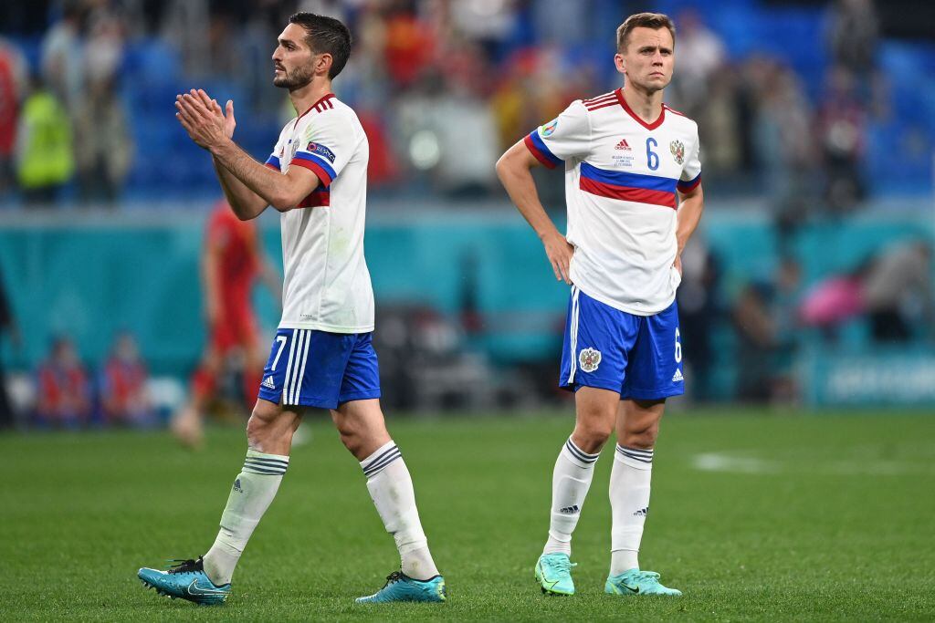 Selección de fútbol de Rusia (Photo by Kirill KUDRYAVTSEV / POOL / AFP) (Photo by KIRILL KUDRYAVTSEV/POOL/AFP via Getty Images)
