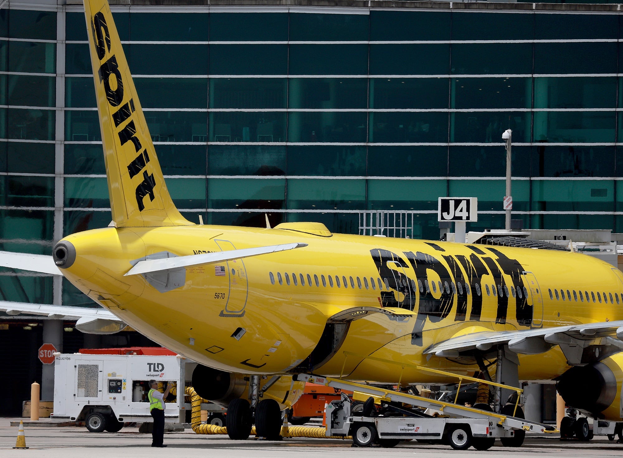 Spirit Airlines. (Photo by Joe Raedle/Getty Images)