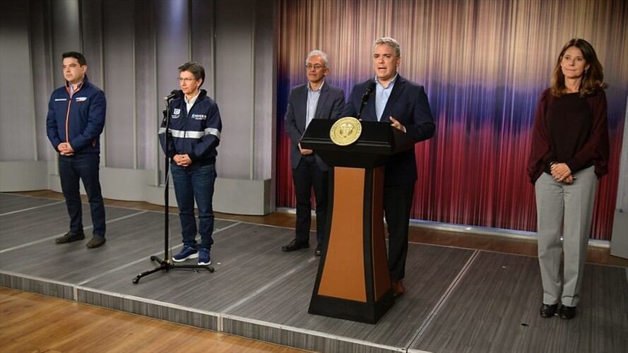 El mandatario y la alcaldesa revisarán las decisiones tomadas para recuperar gradualmente la actividad productiva en medio del aislamiento. Foto: Colprensa