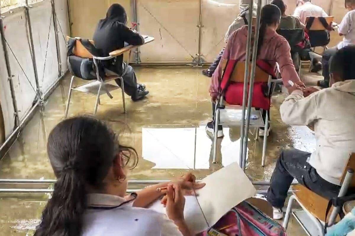 Estudiantes de Argelia Cauca con problemáticas en la jornada escolar: Crédito: Institución Educativa Botofago.