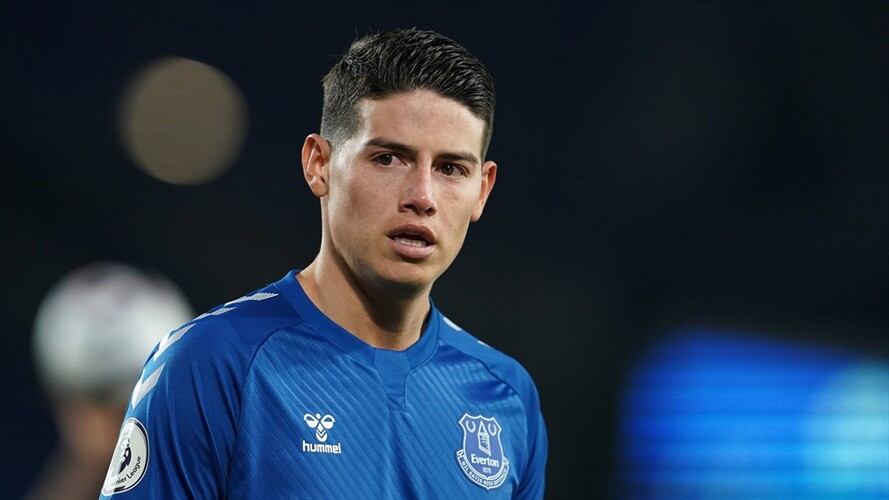 James Rodríguez, jugador del Everton. Foto: Jon Super - Pool/Getty Images