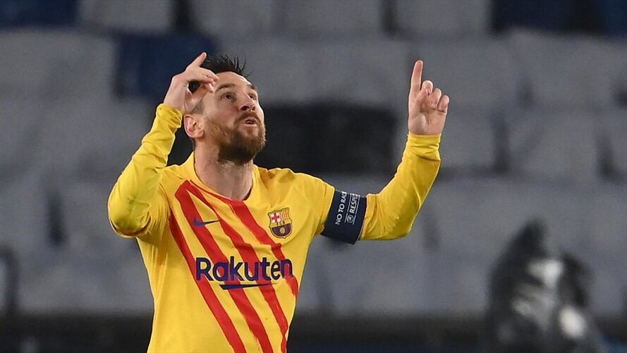 Messi igualó a Xavi en el récord de más partidos en el Barcelona. Foto: FRANCK FIFE/AFP via Getty Images