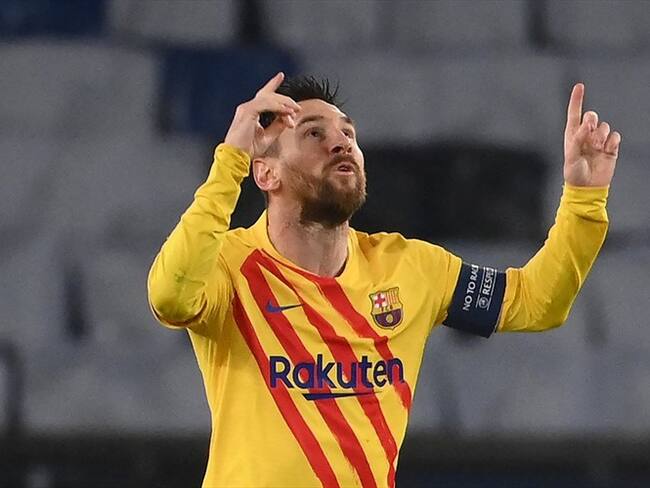 Messi igualó a Xavi en el récord de más partidos en el Barcelona. Foto: FRANCK FIFE/AFP via Getty Images