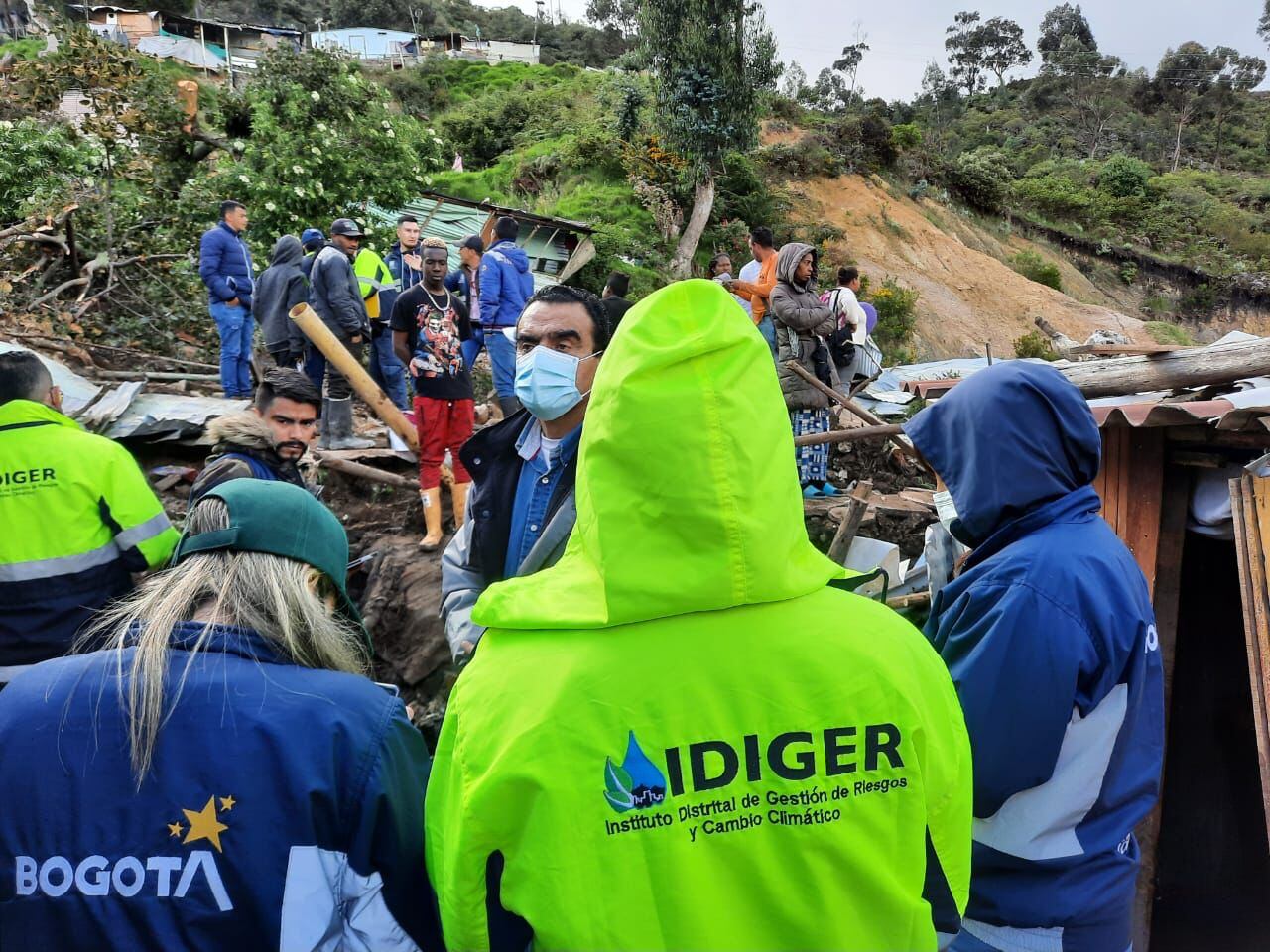 Fuertes lluvias afectan a habitantes de Usme. Foto Cortesía.