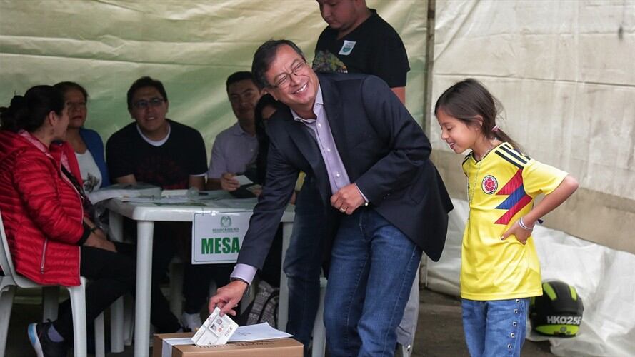 Gustavo PEtro Urrego durante su candidatura presidencial . Foto: Colprensa