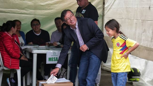 Gustavo PEtro Urrego durante su candidatura presidencial . Foto: Colprensa